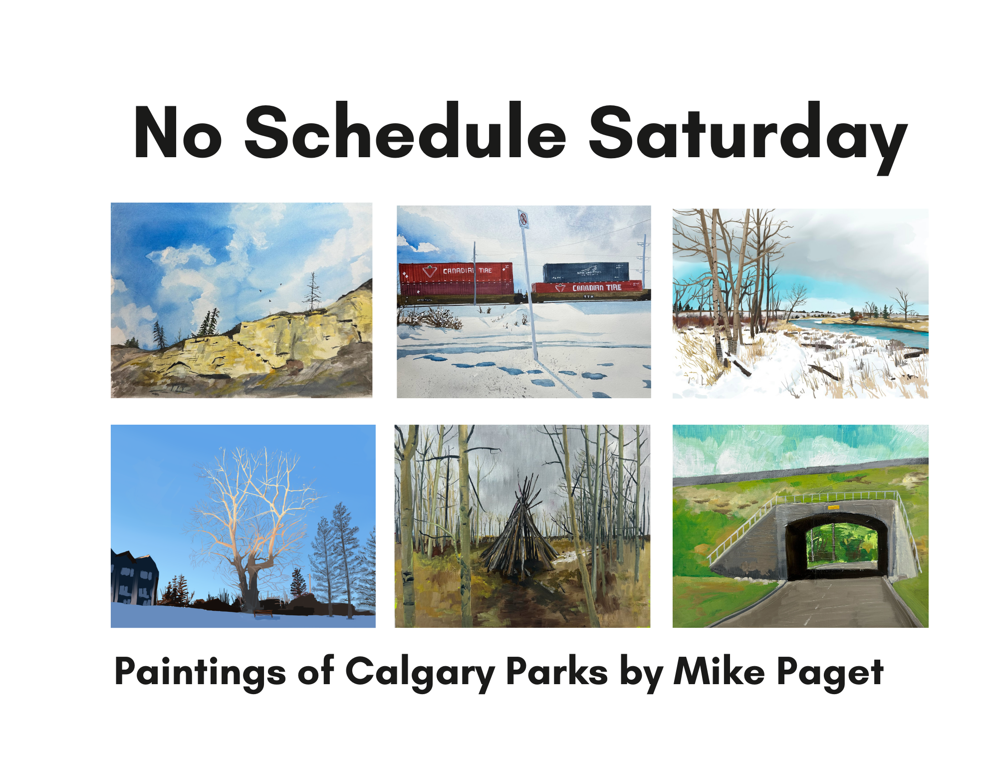 Digital Only: No Schedule Saturday - Paintings of Calgary Parks PDF