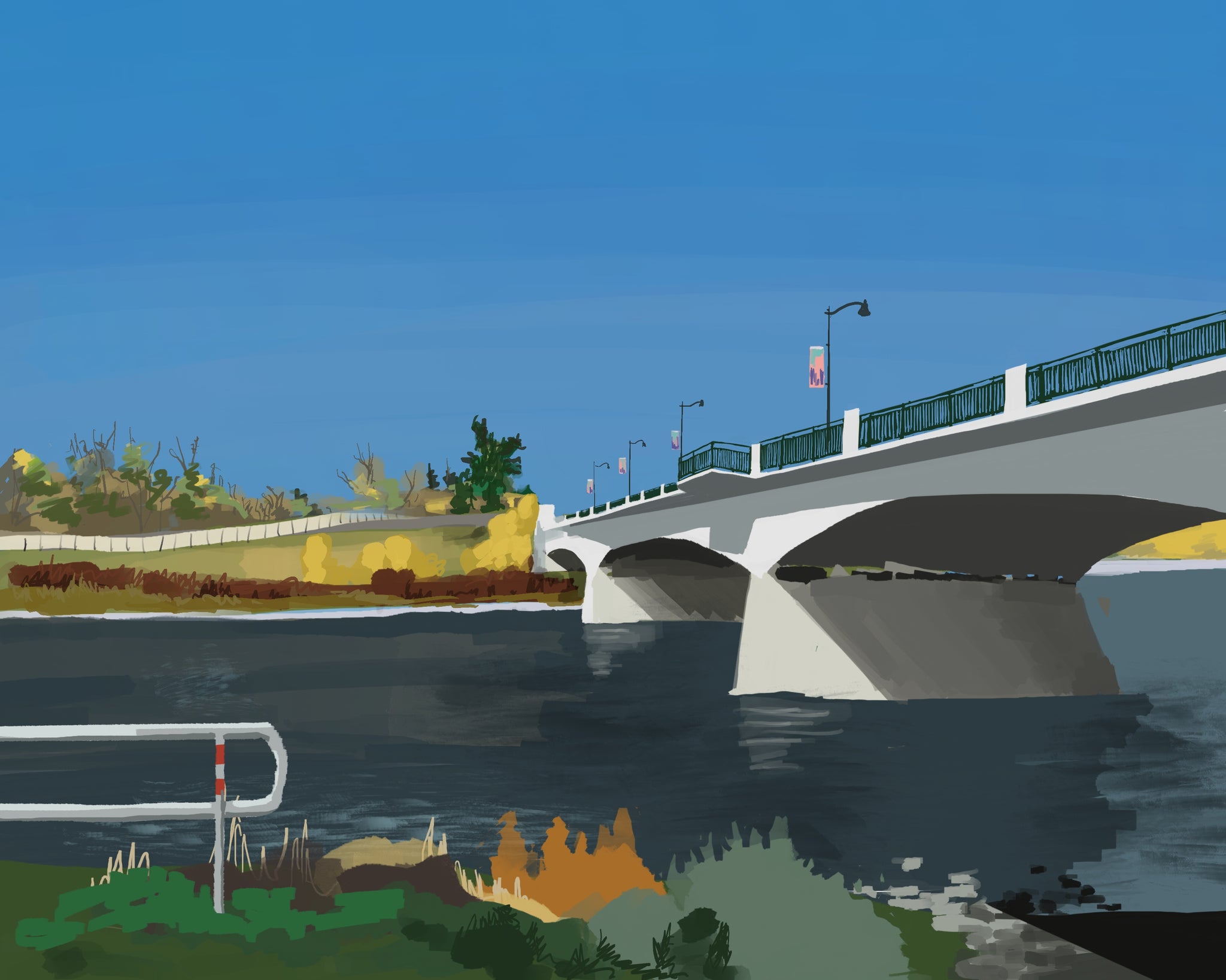 14th Street Bridge in Fall